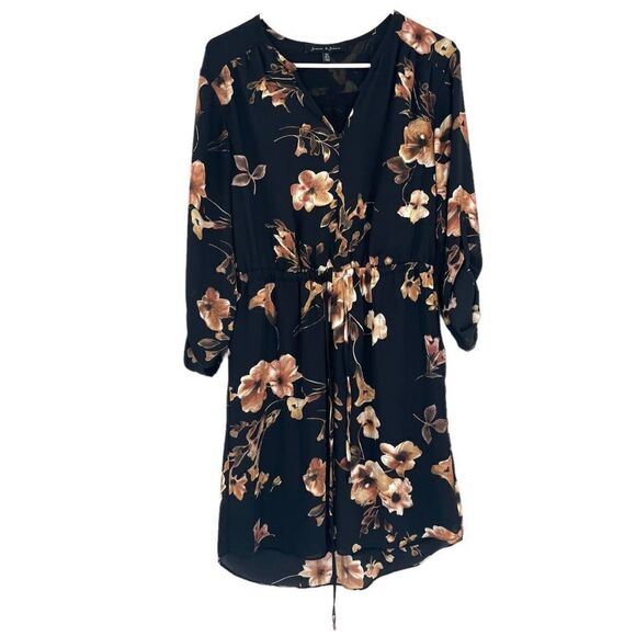 Jasmine & Juliana Fall Floral Shirt Dress Size 6 small - Picture 1 of 4